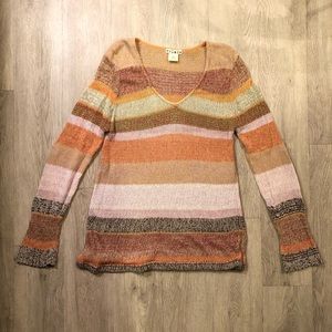 Anthropologie Colorful Striped Sweater